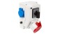 Zestaw instalacyjny z gniazdem 32A 5P+2P+Z RS-Z (L-0-P) czerwony 6275-20 Zestaw instalacyjny z gniazdem 32A 5P+2P+Z RS-Z (L-0-P) czerwony 6275-20
