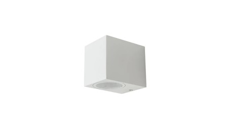 Oprawa ewelacyjna VT-7651 SLEEK GU10 WALL FITTING(ALUMINUM)SQUARE-WHITE BODY, 1 WAY IP44 7539