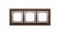 Simon 54 Nature Ramka potrójna drewno SREBRNE WENGE DRN3/84 Simon 54 Nature Ramka potrójna drewno SREBRNE WENGE DRN3/84
