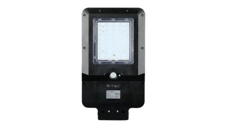 Oprawa uliczna VT-ST15 15W 1600lm IP65 LED SOLAR STREETLIGHT COLORCODE:6000K BLACK COVER 8548