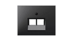 K.1 Element centralny do gniazda UAE RJ11 RJ12 RJ45 kat.3, 5e, 6 45st antracyt mat lakierowany 14097006