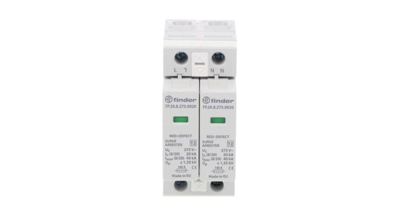 Ogranicznik przepięć C typ 2 In 20kA Up1,2kV 230V AC, 2xwarystor (L,N-PE) 7P.27.8.275.0020