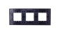 DANTE Ramka potrójna szkło BLACK GLASS 4509183