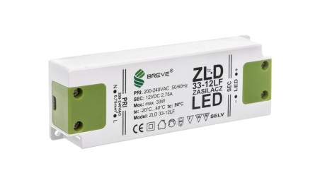 Zasilacz LED 12V DC 33W ZLD 33-12LF 2,75A 19712-9026