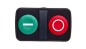 Napęd przycisku dwuklawiszowego I/O zielono/czerwony z samopowrotem IP66 ZB5AA7341 Napęd przycisku dwuklawiszowego I/O zielono/czerwony z samopowrotem IP66 ZB5AA7341