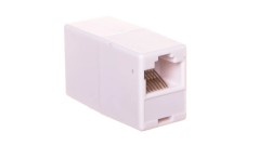 Adapter / przelotka RJ45/RJ45 kat. 5e biały (AT-A 8/8)