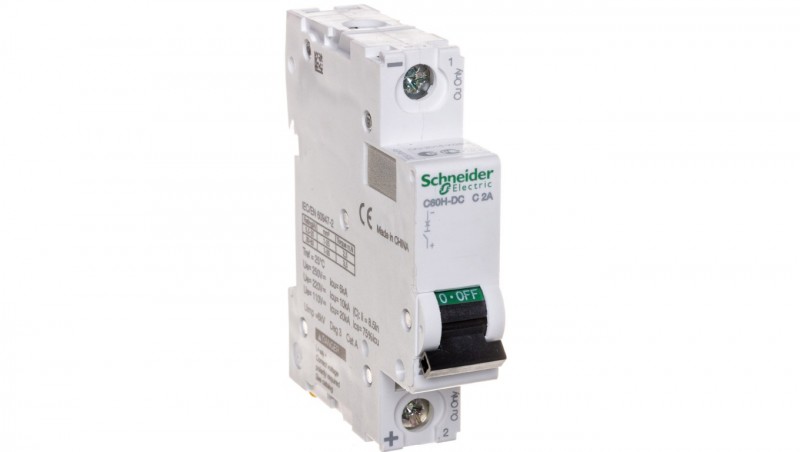 Wyłącznik nadprądowy 1P C 2A 10kA DC A9N61502 Wyłącznik nadprądowy 1P C 2A 10kA DC A9N61502