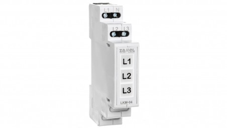 Wskaźnik zasilania 230V AC LED żółta/zielona/czerwona sieć TN LKM-04-40 EXT10000047