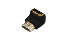 Adapter HDMI Highspeed 2.0 z Eth. kątowy Typ HDMI A/HDMI A, M/Ż czarny AK-330502-000-S AK-330502-000-S