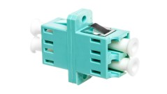 Adapter światłowodowy LC/LC, duplex, wielomodowy OM3, ceramiczna ferrula, błękitny DN-96009-1