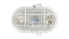 Oprawa kanałowa OVAL 1x60W E27 IIkl. 230V IP44 z siatką z tworzywa, biała 302015/EU