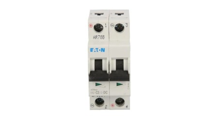 Wyłącznik nadprądowy 2P C 2A 10kA DC FAZ C2/2-DC 279134