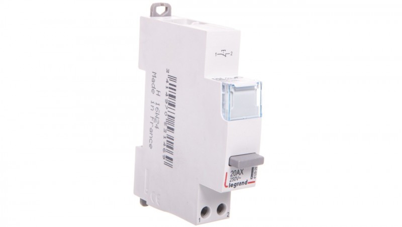 Łącznik modułowy monostabilny 1R 20A 250V AC LP402 412909 Łącznik modułowy monostabilny 1R 20A 250V AC LP402 412909