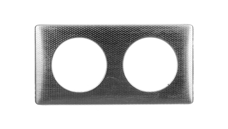 CELIANE Ramka ANODISED Tekstura aluminium- podwójna 068722