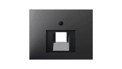 K.1 Element centralny do gniazda UAE RJ11 RJ12 RJ45 kat.3, 5e, 6 45st antracyt mat lakierowany 14077006