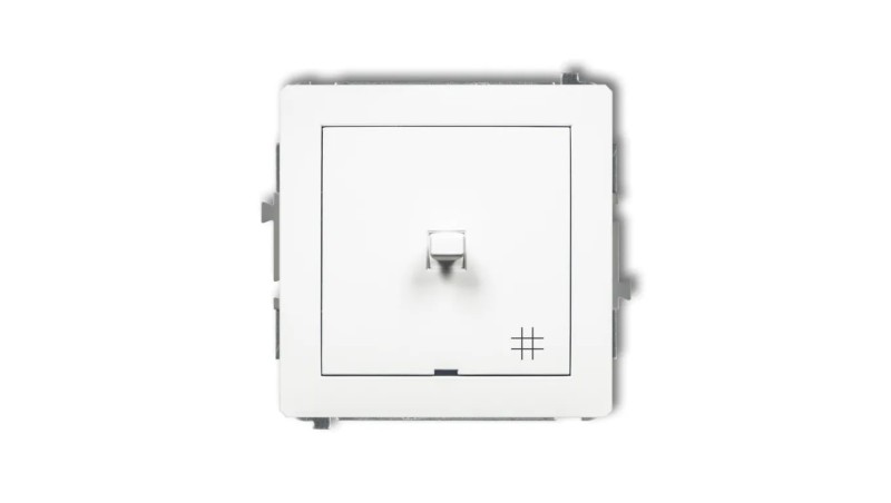 DECO Mechanizm łącznika krzyżowego w stylu amerykańskim, biały mat 25DWPUS-6