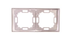 Simon Basic Neos Ramka podwójna stal inox BMRC2/21