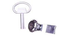 Wkładka zamka piórkowa /płetwa/ z kluczem ZMRN-W R30RS-04010002100