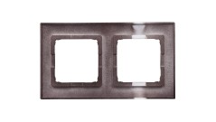 Simon 54 Premium Ramka podwójna brąz mat /do karton-gips/ DRK2/46