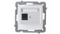 KARO Gniazdo komputerowe pojedyncze RJ45 kat.5e MMC srebrny perłowy GPK-1S/K/m/43 KARO Gniazdo komputerowe pojedyncze RJ45 kat.5e MMC srebrny perłowy GPK-1S/K/m/43