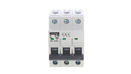 WYŁĄCZNIK NADPRĄDOWY 4,5KA 3P C 16A SCHELINGER A02-G7-3P-C16