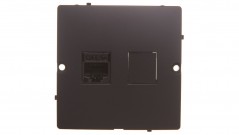 Simon Basic Gniazdo komputerowe RJ45 pojedyncze kategoria 5e (moduł) grafit matowy BMF51.02/28