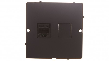 Simon Basic Gniazdo komputerowe RJ45 pojedyncze kategoria 5e (moduł) grafit matowy BMF51.02/28