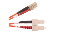 Patch cord światłowodowy LC/SC duplex MM 50/125 OM2 2m LSOH pomarańczowy DK-2532-02