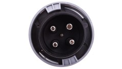 Wtyczka przenośna 125A 4P 500V czarna IP67 POWER TWIST 044-7