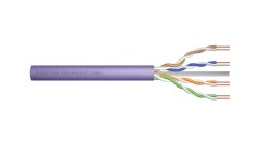 Kabel teleinformatyczny U/UTP kat.6 4x2xAWG23 LSOH drut fioletowy Dca DK-1614-VH-05 /50m/