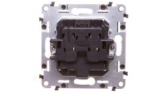 VALENA LIFE Gniazdo pojedyncze z/u 2P+Z aluminium 753381