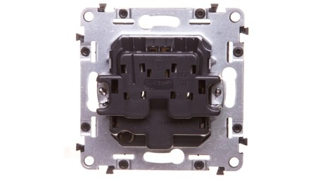 VALENA LIFE Gniazdo pojedyncze z/u 2P+Z aluminium 753381
