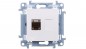 Simon 10 Gniazdo komputerowe pojedyncze RJ45 kat.6 ekranowane biały C61E.01/11 Simon 10 Gniazdo komputerowe pojedyncze RJ45 kat.6 ekranowane biały C61E.01/11
