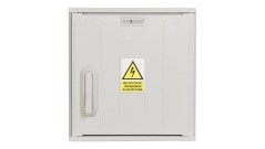 Obudowa termoutwardzalna IP44 (daszek płaski,zamek na wkładke i kłódkę,cięgna z PCV,zawiasy z PCV) STN 40x42 IOB-31110