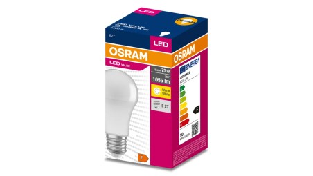 Żarówka LED VALUE CLASSIC A 75 E27 10W 1055lm 3000K 830 FR non-dim 4058075630239