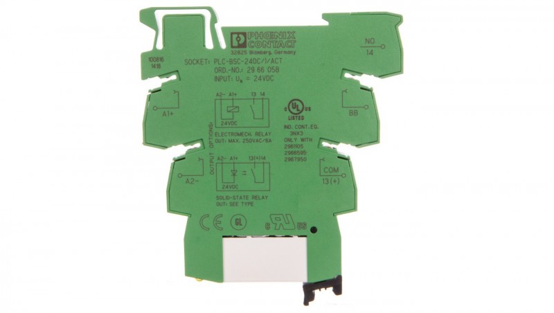 Przekaźnik interfejsowy 1Z 6A 24V DC PLC-RSC- 24DC/ 1/ACT 2966210 Przekaźnik interfejsowy 1Z 6A 24V DC PLC-RSC- 24DC/ 1/ACT 2966210
