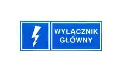 Tabliczka /znak informacyjny/ TZI 37x105S WYL.GL. E04TZ-01041210200 /10szt./