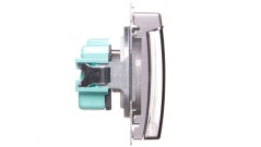 Simon Basic Gniazdo pojedyncze z/u bryzgoszczelne IP44 16A 250V srebrny mat BMGZ1B.01/43A