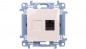 Simon 10 Gniazdo komputerowe pojedyncze RJ45 kat.6 kremowy C61.01/41 Simon 10 Gniazdo komputerowe pojedyncze RJ45 kat.6 kremowy C61.01/41