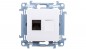 Simon 10 Gniazdo komputerowe pojedyncze RJ45 kat.6 biały C61.01/11 Simon 10 Gniazdo komputerowe pojedyncze RJ45 kat.6 biały C61.01/11