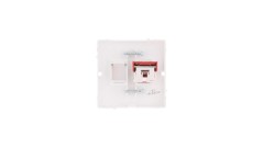 Simon Basic Gniazdo komputerowe pojedyncze RJ45 kat.5e białe BMF51.02/11