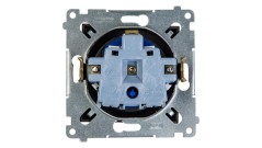 Simon 54 Gniazdo pojedyncze DATA z/u 16A IP20 z kluczem uprawniającym antracyt DGD1.01/48