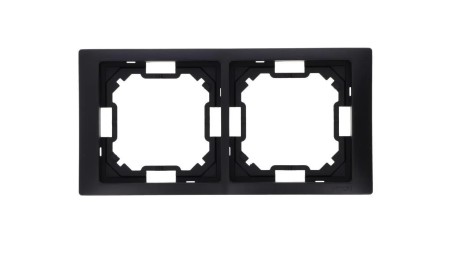 Simon Basic Ramka 2-krotna Neos IP20 czarny mat BMRC2/49