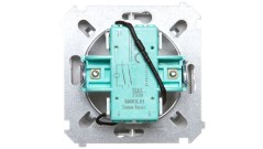 Simon Basic Łącznik świecznikowy z podświetleniem 10AX 250V, szybkozłącza, srebrny mat BMW5L.01/43