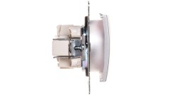 VALENA Gniazdo pojedyncze 2P+Z z przesłonami 16A IP20 aluminium 770197
