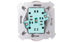 Simon Basic Gniazdo podwójne z/u 16A, 250 V stal inox BMGZ2Mz.01/21