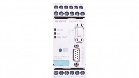 Elektroniczny moduł zabezpieczający silnik 4we/3wy 110-240V AC/DC PROFIBUS RS485 rozszerzeniowy 3UF7010-1AU00-0