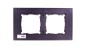 Simon 82 Ramka podwójna pozioma łupek/ ramka pośrednia aluminium mat 82927-63