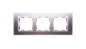 Simon 82 Ramka potrójna pozioma metalowa aluminium/ ramka pośrednia aluminium mat 82937-33 Simon 82 Ramka potrójna pozioma metalowa aluminium/ ramka pośrednia aluminium mat 82937-33