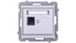 SONATA Gniazdo komputerowe pojedyncze RJ45 kat.5e srebro mat KRONE GPK-1R/K/m/38 SONATA Gniazdo komputerowe pojedyncze RJ45 kat.5e srebro mat KRONE GPK-1R/K/m/38
